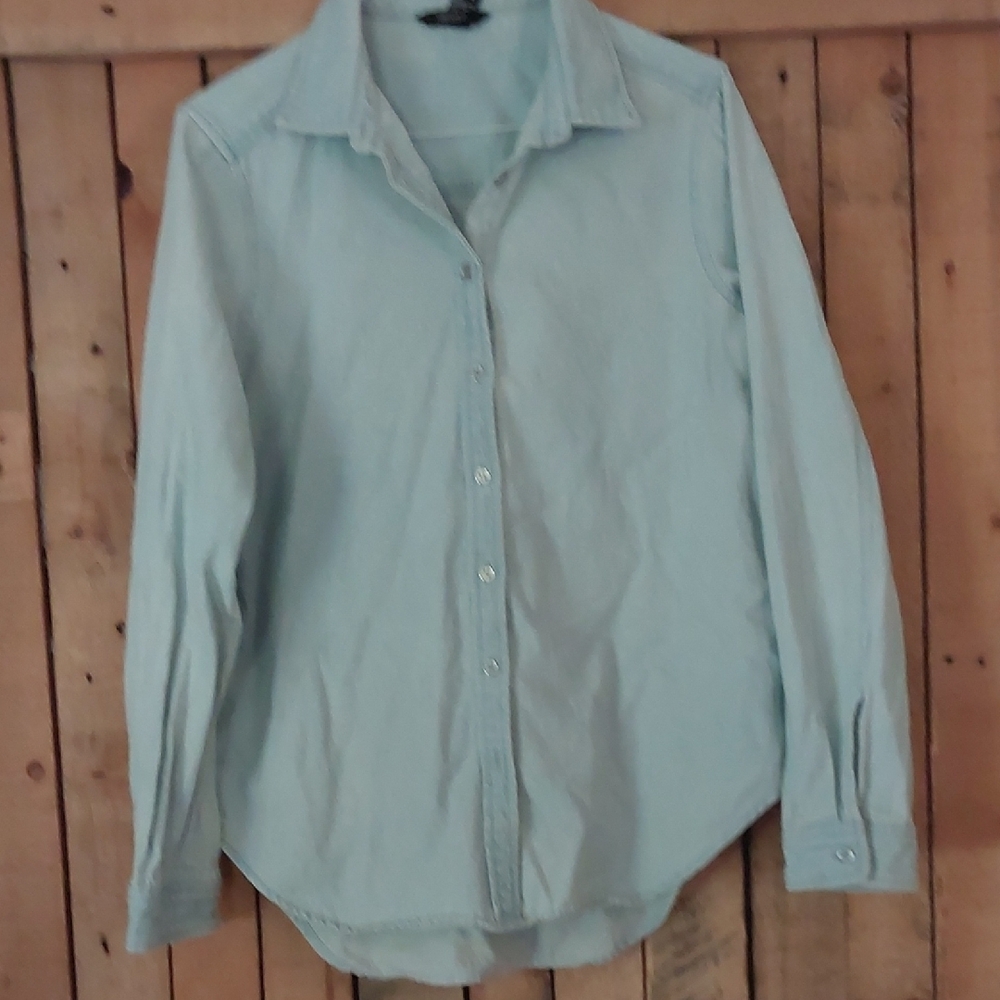 Forever 21 Light Blue Button Down Shirt